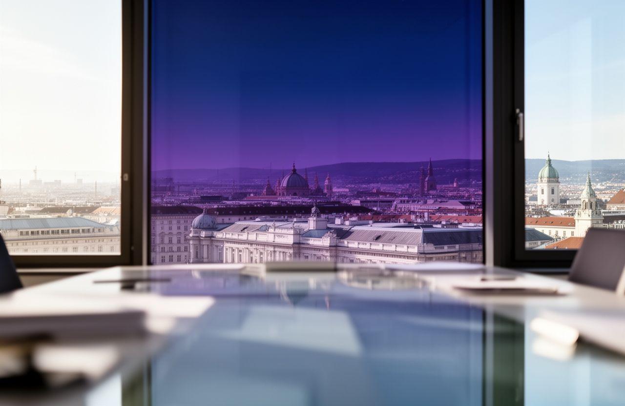 Blick auf das moderne Wien mit Fokus auf Sauberkeit